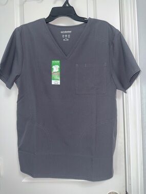 Scrubstar Charcoal V-Neck Medical Scrub Top
